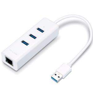 Karta sieciowa USB TP-Link UE330 z 3-portowym hubem USB 3.0