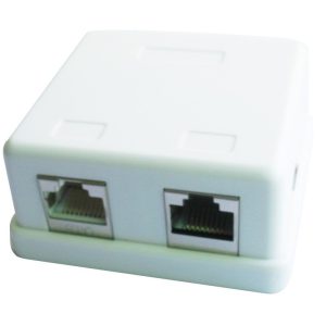 Gniazdo natynkowe Gembird NCAC-HS-SMB2 2x RJ-45 kat.5e