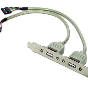 Gniazdo, śledź Gembird CC-USB-RECEPTACLE do obudowy 2x USB 2.0