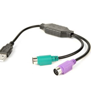 Adapter USB-PS/2 x2 Gembird 0,3 m (czarny)