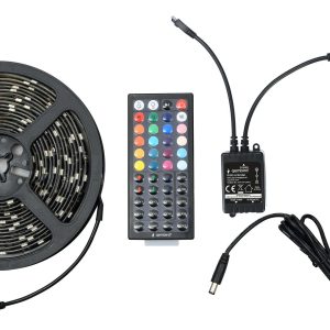 Taśma LED RGB USB samoprzylepna 5m (czarny)