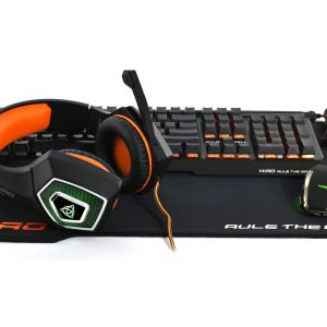 Zestaw dla graczy HIRO 4 w 1 Klawiatura, Mysz, Słuchawki, Podkładka