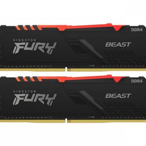 Pamięć RAM Kingston Fury Beast RGB 16GB (2x8GB) DDR4 3200MHz