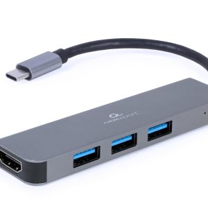 Multiadapter USB Type-C 2 w 1 (3x USB 3.2 + HDMI) Gembird