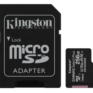 Karta pamięci Micro SD Kingston Class 10 256GB Canvas Select Plus 100MB/s + AdapterSD