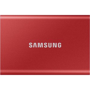 Dysk zewnętrzny SSD Samsung T7 500GB USB 3.2 (czerwony)