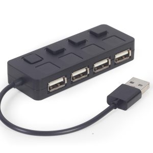 Hub USB 2.0 4-Portowy Gembird (czarny)