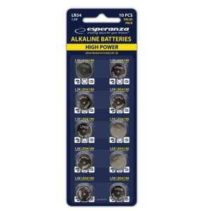 Bateria alkaliczna Esperanza LR54 AG10 (pastylka) (10 szt.)