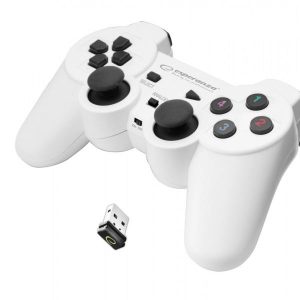 Gamepad bezprzewodowy do PC/PS3 Esperanza Gladiator EGG108W (biały)