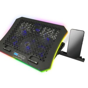 Podstawka chłodząca Esperanza Galerne do notebooka 19" z uchwytem na telefon